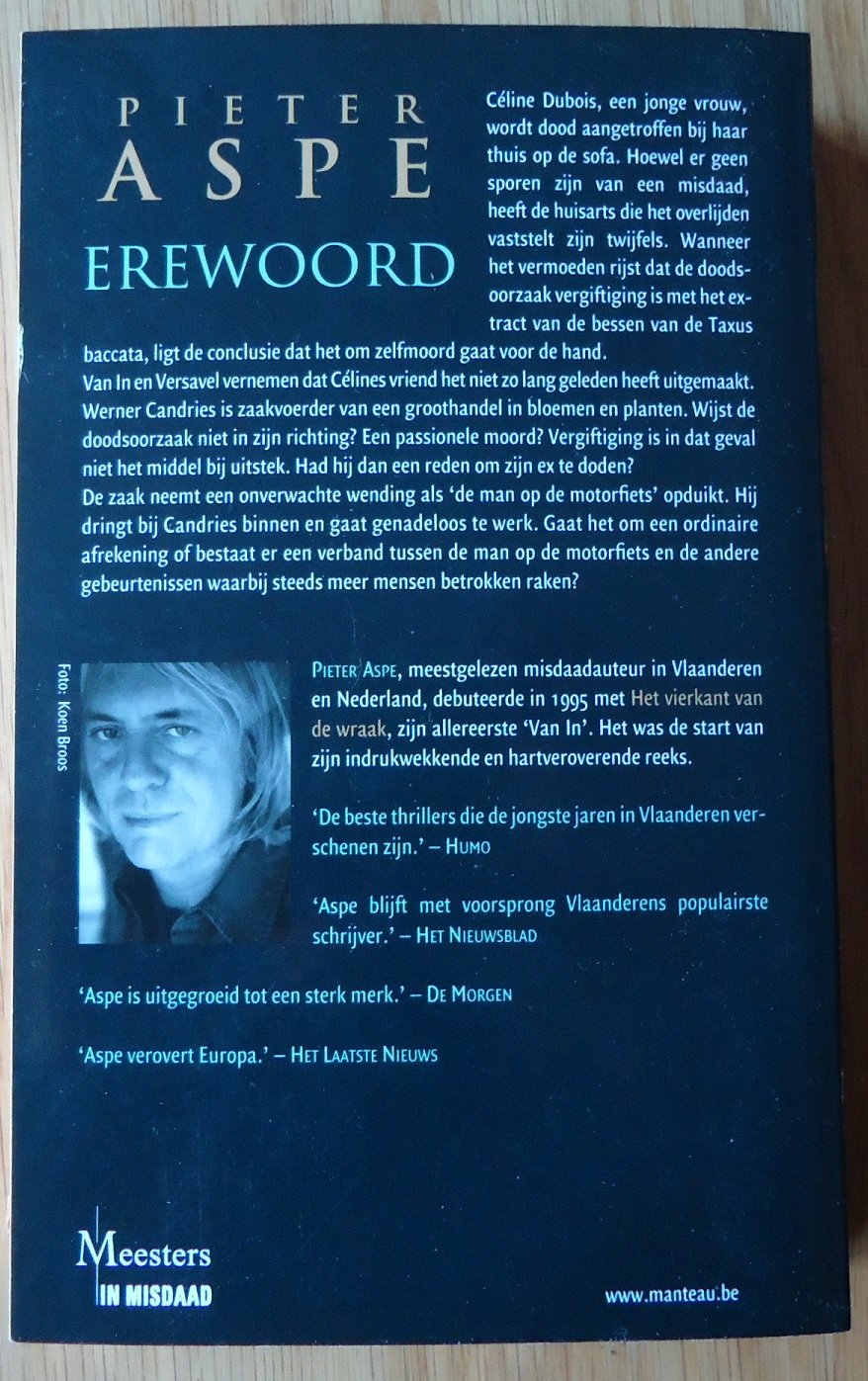 Te koop het nieuwe boek "Erewoord" van Pieter Aspe. - Afbeelding 7
