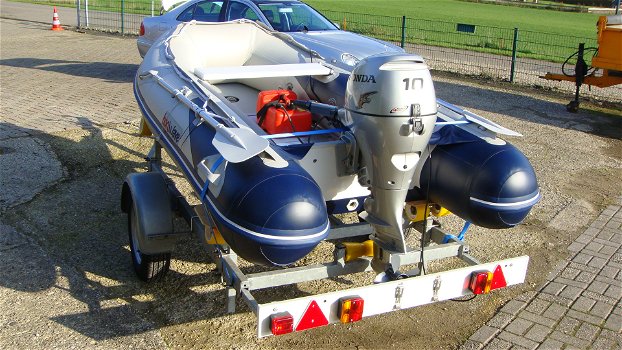 Z.g.a.n. Honda rubberboot met 10pk Honda motor evt. met trailer - 2