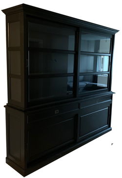 Buffetkast Montfoort 2 zwart - z wart 240 x 50/40 x 220cm