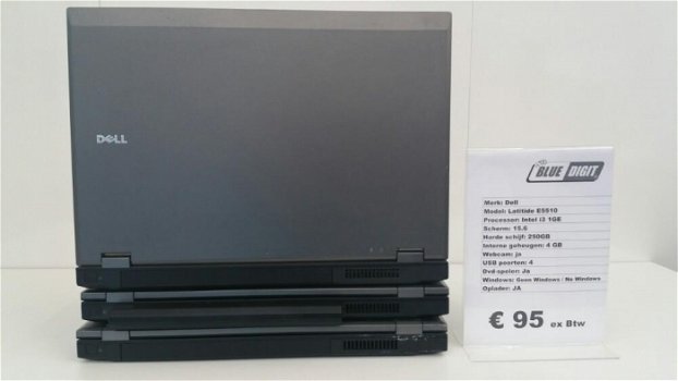 Partij Dell Laptops E5510 i3 1Ge Met oplader Compleet - 2