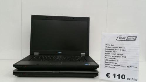 Partij Dell Laptops E5510 i5 1Ge Met oplader Compleet - 0