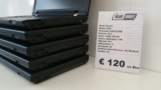 Partij Lenovo Laptops L520 i5 2Ge Met oplader Compleet - 0