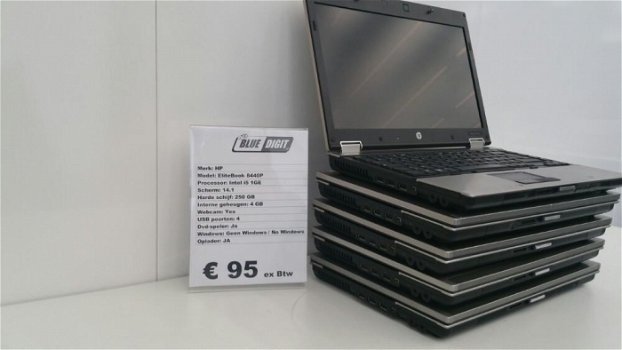 Partij HP Laptops 8440P i5 1Ge Met oplader Compleet - 4