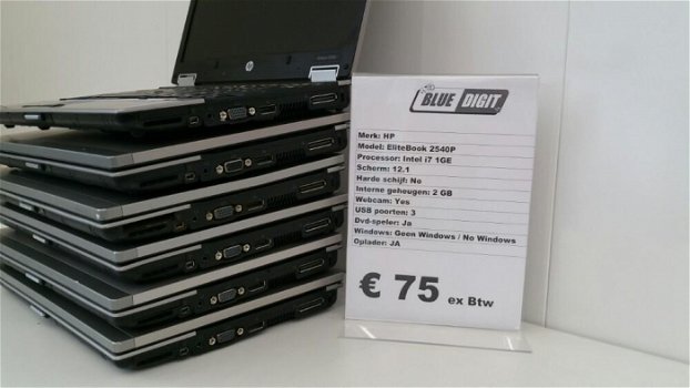Partij HP Laptops 2540P i7 1Ge Met oplader Compleet - 0