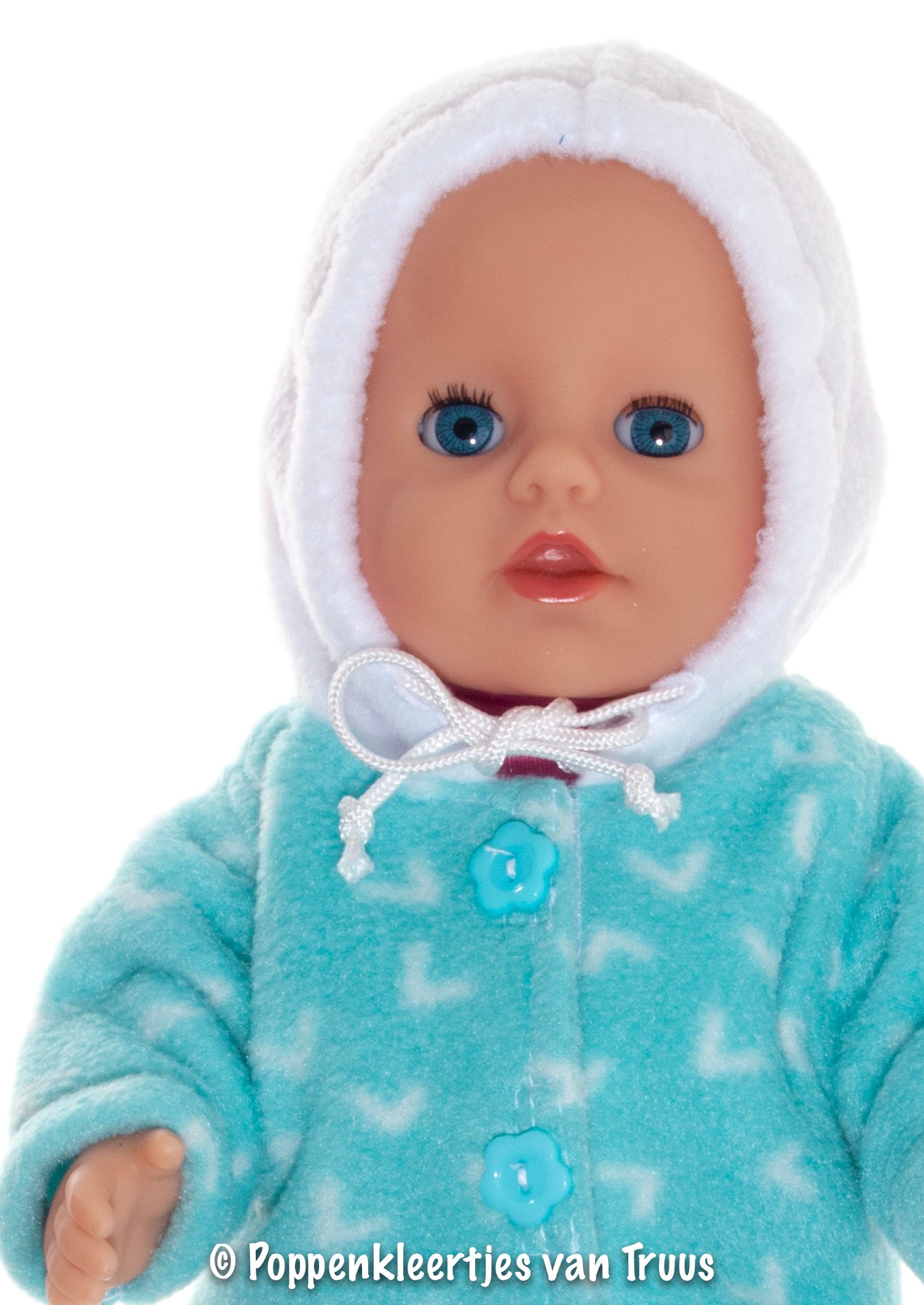 Baby Born Badpopje 32 cm Mintgroen/wit jasje - Afbeelding 2