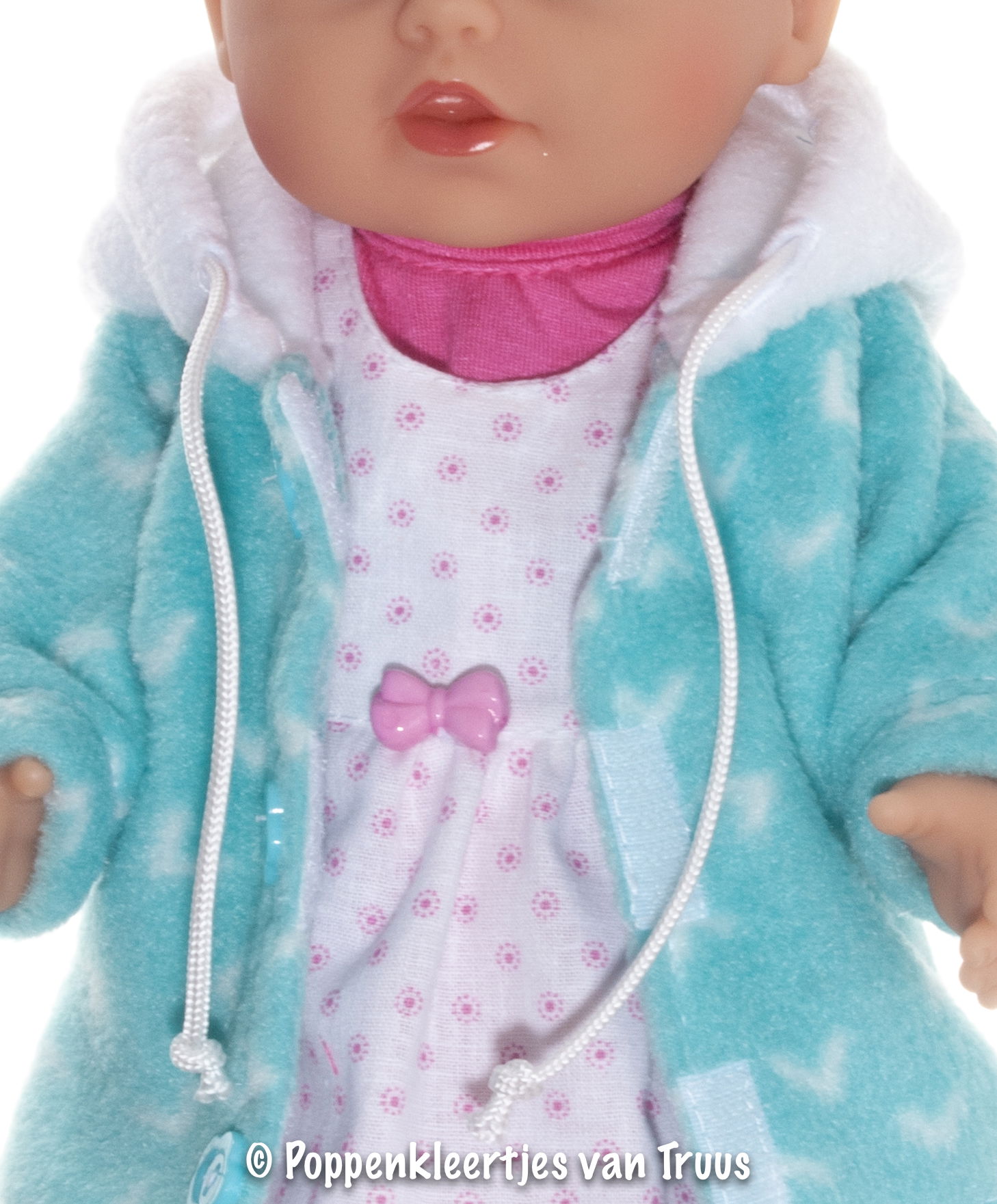 Baby Born Badpopje 32 cm Mintgroen/wit jasje - Afbeelding 4