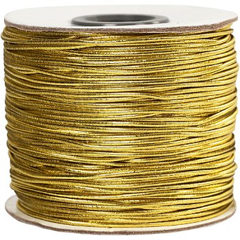 Sieraden elastiek zwart rond 1mm - 25 meter - 7