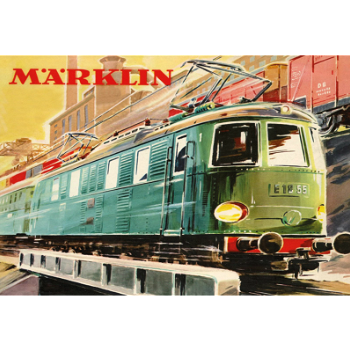 Metalen wandbord poster van Marklin modeltreinen - 1