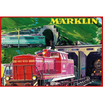 Metalen wandbord poster van Marklin modeltreinen - 3