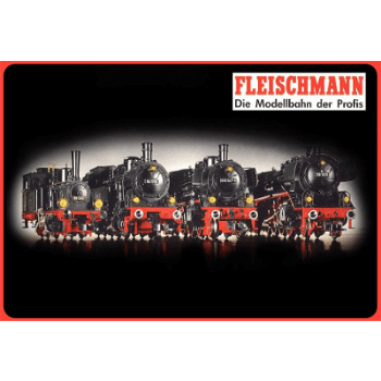 Ruim assortiment metalen wandborden van Fleischmann modeltreinen - 0