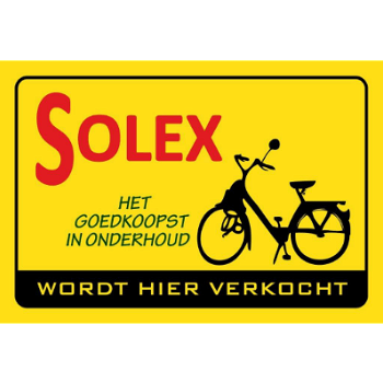 Mooi metalen wandbord van Solex - 0