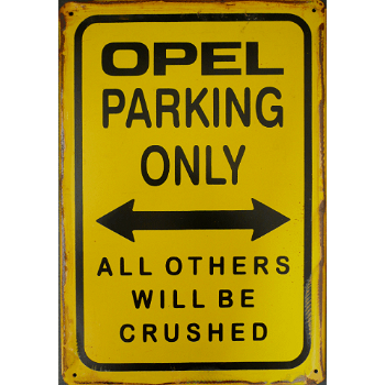 Diverse parking signs van oa. Mercedes Opel BMW Fiat. Nagenoeg alle merken op voorraad - 7