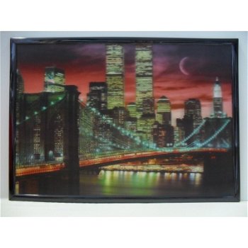 New York skyline 3D met omlijsting bij Stichting Superwens! - 0