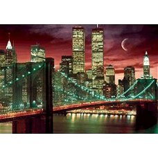 3D poster New York skyline bij Stichting Superwens!