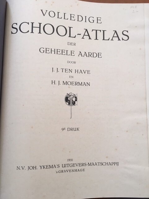 Volledige school-atlas der geheele aarde 9e druk 1931 - Ten Have, Moerman - Afbeelding 3