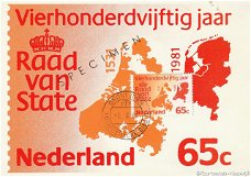 Vierhonderdvijftijg jaar raad van state eerste dag uitgave