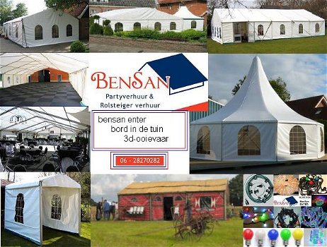 tent 3x3 mtr easy-up partyten BBQ tent bensan enter - 6