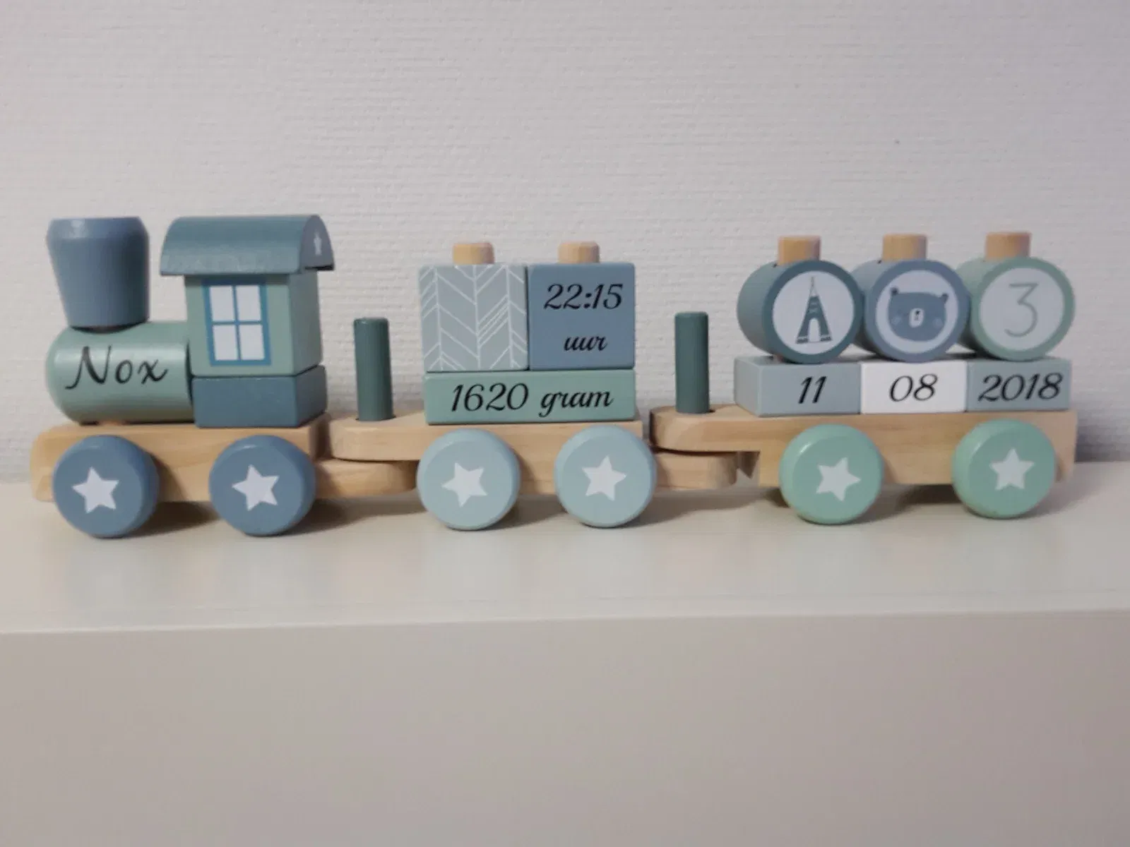 Treintje met geboorte gegevens - nr. 1