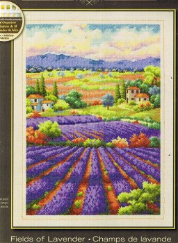 Borduurpakket Fields of Lavender van Dimensions Gold - 1