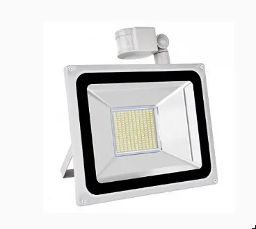 LED lamp 100 W 230/V met bewegingsmelder en lichtsensor - 0