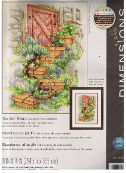 Borduurpakket Garden Steps van Dimensions - 0