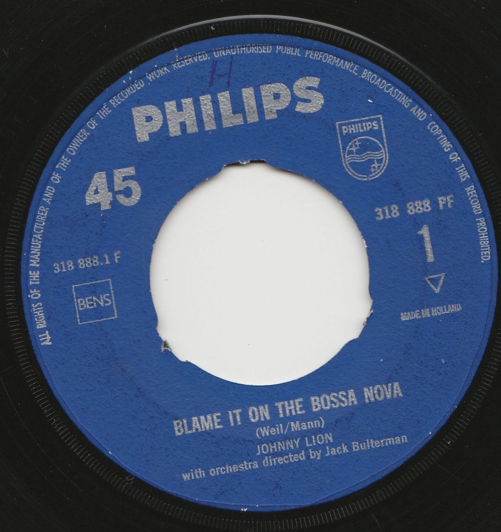 Johnny Lion - Blame it on the Bossa Nova -1963 Jukeboxtopper - nr. 1