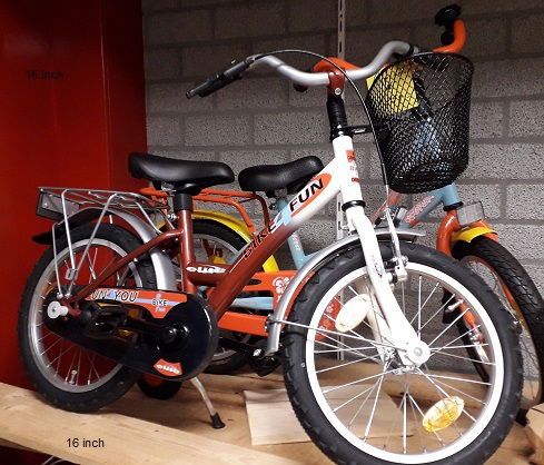 16 / 20 inch meisjes fietsen nieuw , vanaf 99,-- - nr. 1