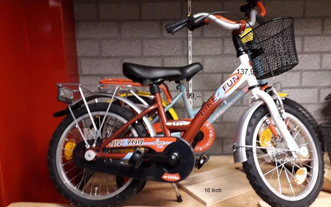 16 / 20 inch meisjes fietsen nieuw , vanaf 99,-- - Afbeelding 2