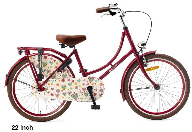 22 inch meisje / oma fiets , gratis rijklaar - nr. 1