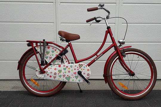 22 inch meisje / oma fiets , gratis rijklaar - Afbeelding 2