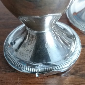 twee sets zilveren (sterling) peper en zout stellen - 1