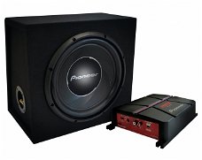 PIONEER GXT-3730B SUBWOOFER EN VERSTERKER