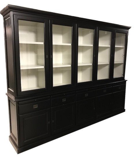 Buffetkast Landgraaf soft close lade zwart - wit 300 x 220 - nr. 1