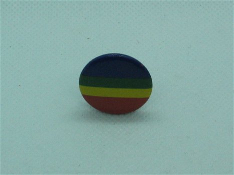 Button Rode, Gele, Groene En Blauwe Streep - 2