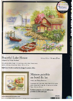 Borduurpakket Peaceful Lake House van Dimensions - 0