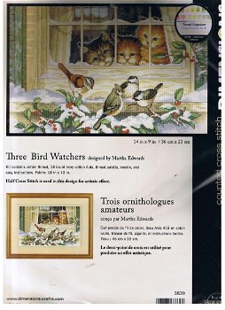 Borduurpakket Three Bird Watchers van Dimensions - 0