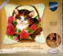 VERVACO KNOOPPAKKET (SMYRNA) KUSSEN, POES IN BLOEMENMAND - 0 - Thumbnail