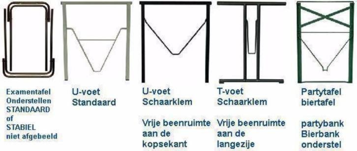 NIEUWE Biertafel onderstel bierbankonderstel Klaptafel frame - 0