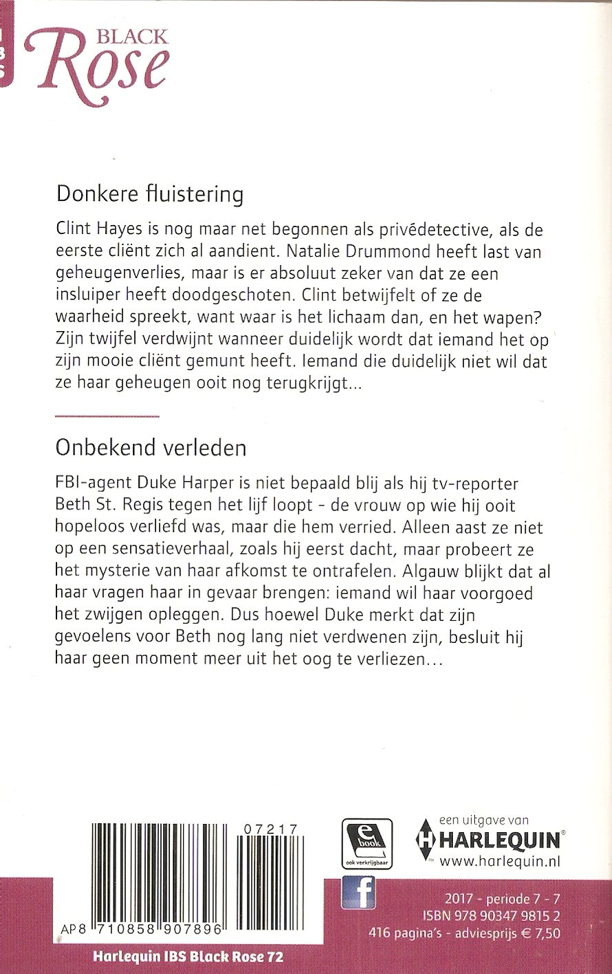 IBS/Black Rose nummer 72 (2 boeken in 1 band) Harlequin - Afbeelding 2