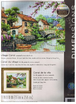 Borduurpakket Village Canal van Dimensions - 0