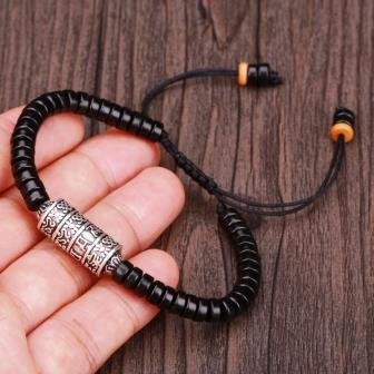 Tibetaanse armband met gebedsmolen - 1