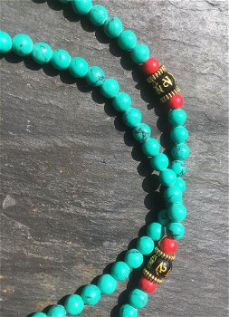 Tibetaanse Mala armband met mantrakralen - 1