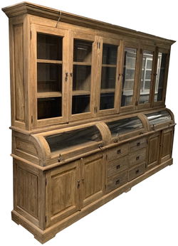 Grutterskast teak deng kleh 300 x 210cm met bolle kleppen