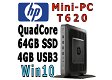 HP t620 Mini-PC QuadCore 1.5Ghz 4GB 64GB SSD | USB3 | Kodi - 0 - Thumbnail