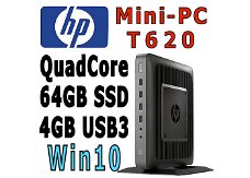 HP t620 Mini-PC QuadCore 1.5Ghz 4GB 64GB SSD | USB3 | Kodi