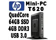 HP t620 Mini-PC QuadCore 1.5Ghz 4GB 64GB SSD | USB3 | Kodi - 1 - Thumbnail