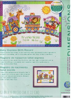 GeboorteBorduurpakket Baby Express van Dimensions