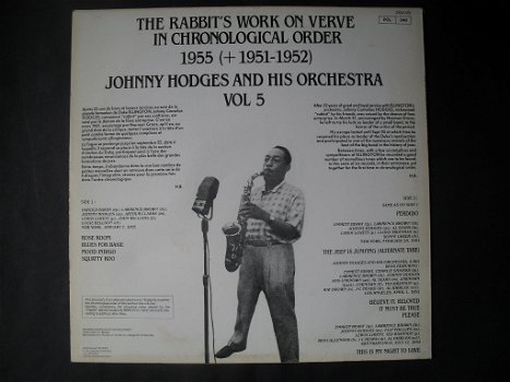 Johnny Hodges And His Orchestra ‎– The Rabbit's Work On Verve - 1