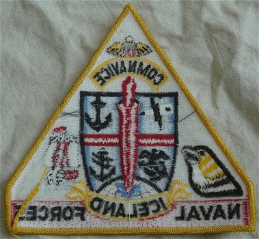 Embleem / Patch, Comnavice Iceland Naval Forces, USN - US Navy, jaren'90.(Nr.1) - 2