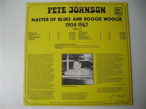 Pete Johnson Master Of Blues And Boogie Woogie 1904-67 vol.2 - 1